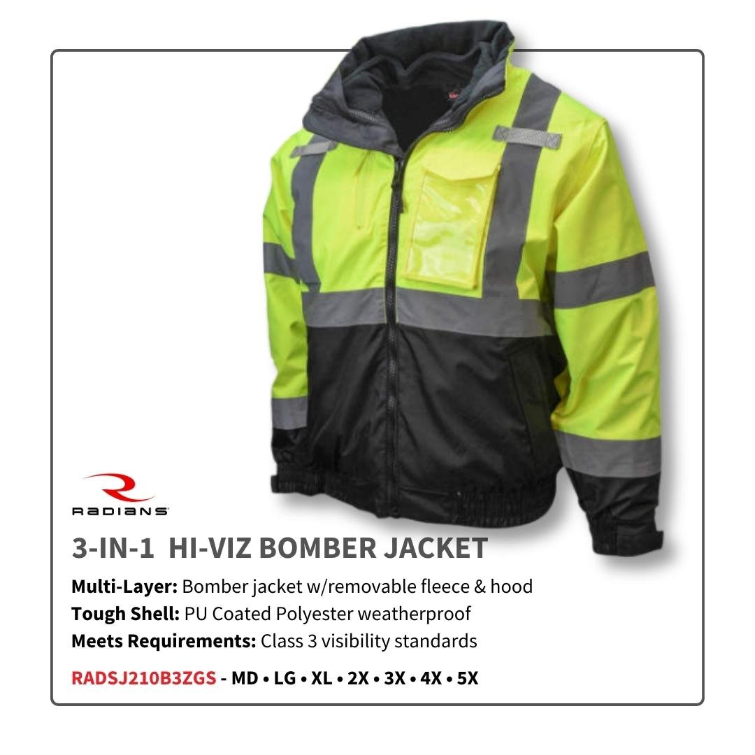 3-IN-1  Hi-Viz Bomber Jacket